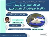 برگزاری کارگاه اخلاق و ملاحظات کار با حیوانات آزمایشگاهی دانشگاه علوم پزشکی استان مرکزی