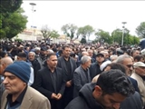 حضور ریاست و معاون بهداشتی محترم و همکاران گرامی شبکه هریس در وداع با شهدای خدمت